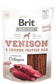 Brit Przysmak Meaty Jerky Venison Protein Bar dla psa op. 80g