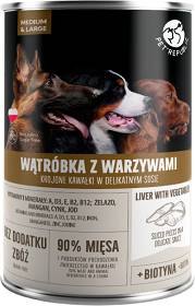 Pet Republic Karma z wątróbką i warzywami dla psa 1250g