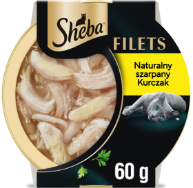 Sheba Filets Karma z szarpanym kurczakiem w sosie dla kota 60g