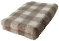 BUBA Pet Dry Bed Legowisko antypoślizgow beżowo- brązowa kratka dla psa 150x100cm nr A223 WYPRZEDAŻ