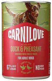 Carnilove Adult Duck&Pheasant Mokra Karma z kaczką i bażantem dla psa 400g
