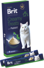 Brit Premium Creamy Treats with Rabbit Przysmak z królikiem dla kota 6x15g
