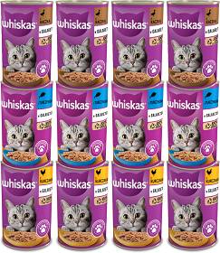 Whiskas Adult Pakiet degustacyjny w galaretce dla kota 12x400g PAKIET