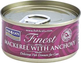 Fish4Cats Karma z makrelą i anchois dla kota 70g