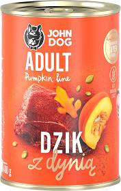 John Dog Pumpkin Line Karma z dzikiem i dynią dla psa 400g