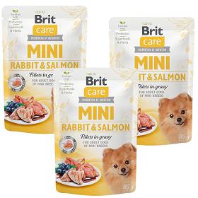 Brit Care MINI Rabbit&Salmon Karma z królikiem i łososiem dla psa 24x85g PAKIET