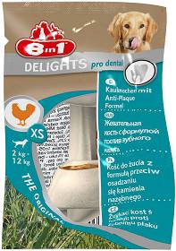 8in1 Kość Delights PRO DENTAL dla psa XS [Data ważności: 22.04.2024]