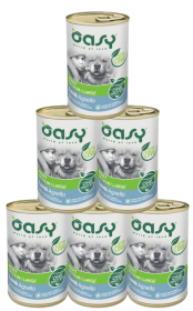 Oasy One Protein Adult Medium/Large Lamb Karma z jagnięciną dla psa  6x400g PAKIET