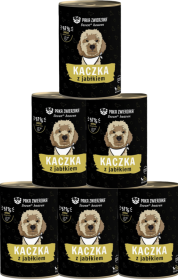Paka Zwierzaka Seventh Heaven Duck&Apple Karma z kaczką dla psa 6x400g PAKIET