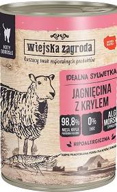 Wiejska Zagroda Cat Karma z jagnięciną i krylem dla kota 400g