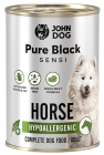 John Dog Pure Black Sensi Hypoallergenic Adult Karma z koniną dla psa 400g