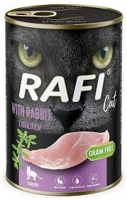 Rafi Cat Sterilised Karma z królikiem dla kota 400g 