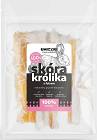 Uniszki Przysmak Skóra królika z futrem dla psa 100g