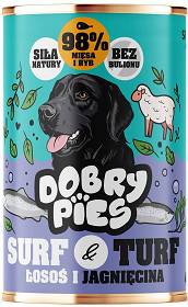 Dobry Pies Adult Surf&Turf  Karma z łososiem z jagnięciną dla psa 400g
