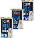John Dog for Cats Veal&Rabbit Mousse Karma z cielęciną i królikiem dla kociąt 6x400g PAKIET WYPRZEDAŻ