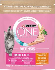 Purina ONE Cat Junior Karma z kurczakiem dla kociąt 800g