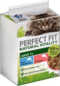 Perfect Fit Natural Vitality Adult 1+ Karma z rybą oceaniczną i łososiem dla kota 6x50g