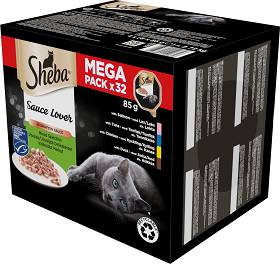 Sheba Sauce Lover Mega Pack Karma w sosie dla kota 32x85g