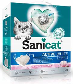 Sanicat Żwirek bentonitowy dla kota Active White Lotus Flower 10l 
