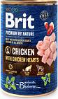 Brit Premium by Nature Chicken with Chicken Hearts Karma z kurczakiem dla psa 400g
