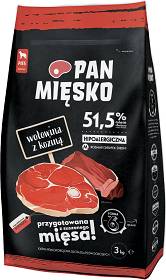 Pan Mięsko Adult Medium Karma z wołowiną i koziną dla psa 3kg