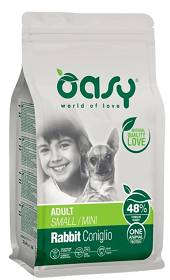 Oasy One Protein Adult Small/Mini Rabbit Karma z królikiem dla psa 2.5kg