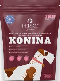 Perro Gourmet Adult Medium Karma tłoczona na zimno z koniną dla psa 1kg [Data ważności 12.2026]