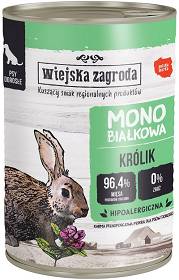 Wiejska Zagroda Monobiałkowa Karma z królikiem dla psa 400g