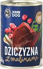 John Dog Berry Line Karma z dziczyzną i malinami dla psa 400g