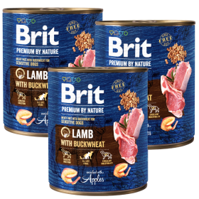 Brit Premium by Nature Lamb with Buckwheat Karma z jagnięciną dla psa 6x800g PAKIET