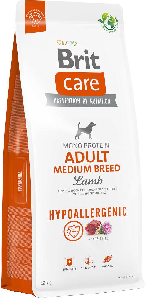 Brit care adult 2024 medium breed lamb rice