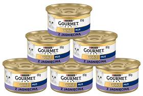 Gourmet Gold Karma z jagnięicną dla kota (mus) 12x85g PAKIET