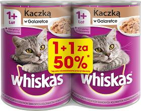 Whiskas Adult Karma z kaczką w galaretce dla kota 2x400g PAKIET (1+1 za 50%)