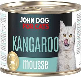 John Dog for Cats Adult Kangaroo Mousse Karma z kangurem dla kota 200g