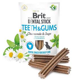 Brit Care Przysmak Dental Stick Teeth&Gums Chamomile&Sage dla psa op. 7szt