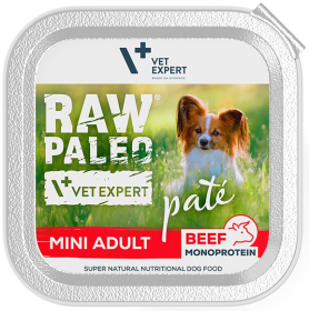 VetExpert Raw Paleo Pate Adult Mini Karma z wołowiną dla psa 150g