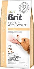 Brit Veterinary Diet Hepatic Egg&Pea Karma z jajami i groszkiem dla psa 12kg