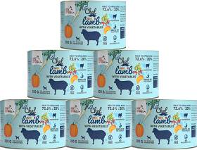 Syta Micha Chef Junior Lamb Karma z jagnięciną dla szczeniaka 6x200g PAKIET