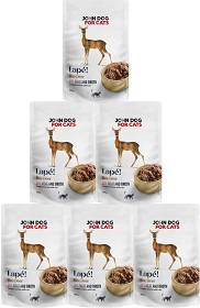 John Dog for Cats Lapé Deer in Broth Karma z sarną w sosie dla kota 10x100g PAKIET