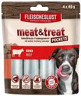 MeatLove Przysmak Meat&Treat Beef przysmak dla psa 4x40g