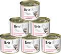 Brit Veterinary Diet Hypoallergenic Salmon&Pea Karma z łososiem dla kota 6x200g PAKIET