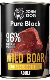John Dog Pies Adult Pure Black Wild Boar Karma z dziczyzną 400g