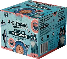 Łapsie Adult Karma z tuńczykiem dla kota 12x80g PAKIET