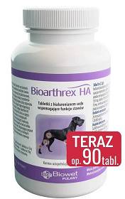 Biowet Bioarthrex HA dla psa Suplement diety 90tab.