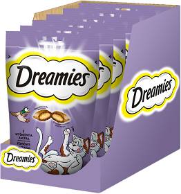 Dreamies Przysmaki z wyśmienitą kaczką dla kota 6x60g OPAKOWANIE ZBIORCZE