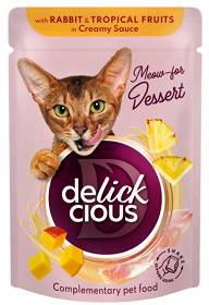 Delickcious Rabbit&Fruits in Creamy Sauce Karma z królikiem i owocami 80g