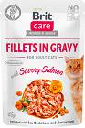 Brit Care Fillets with Salmon for Adult Cats Karma z łososiem w sosie dla kota 85g