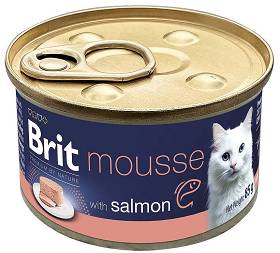 Brit Premium Cat Mousse Salmon Karma z łososiem 85g