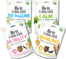 Brit Care Przysmak Dental Stick Pakiet degustacyjny dla psa op. 4x7szt ZESTAW