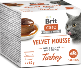Brit Care Cat Velvet Mousse Calming Turkey Karma z indykiem 2x80g